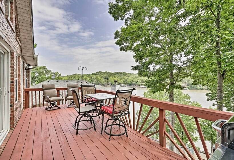 Waterfront Sunrise Beach Home W/ Dock & Grill