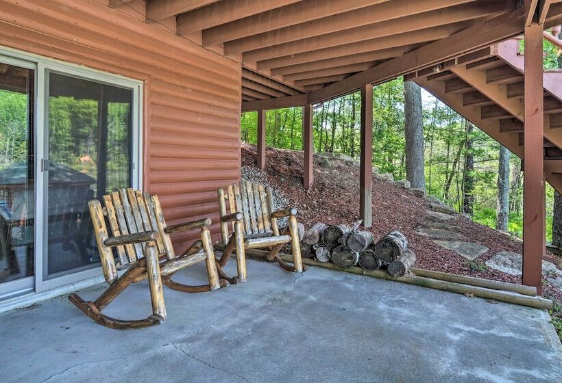 Cabin On Lake W/ 63 Acres & Trails + Guest House!