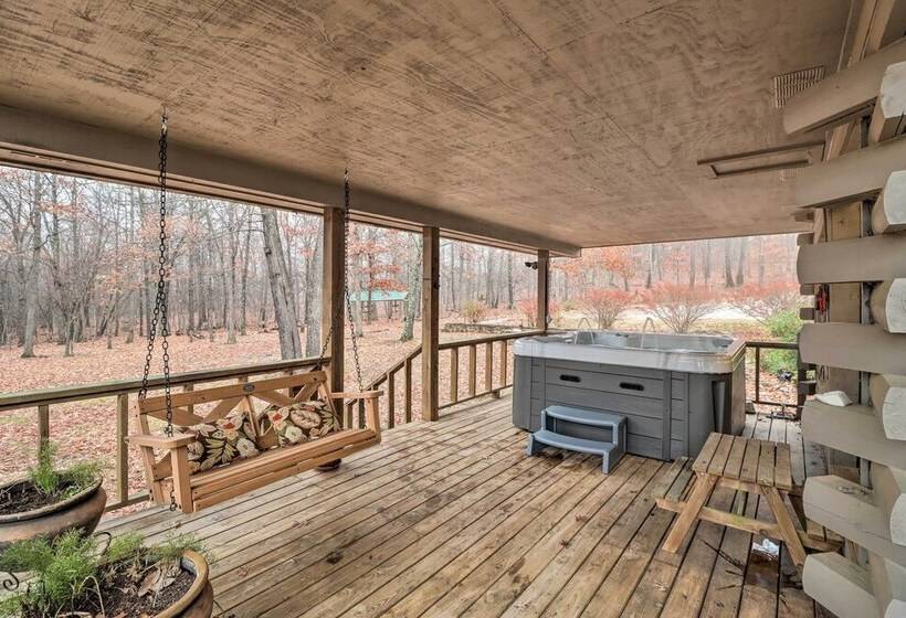 Charming Cabin W/ Hot Tub, Fire Pit & Views!