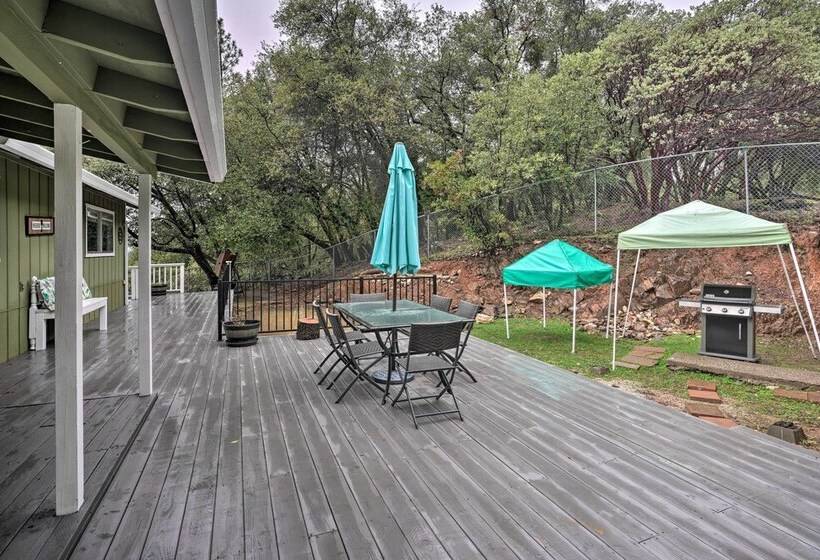 Forest View Deck + Fire Pits: Pine Grove Retreat!