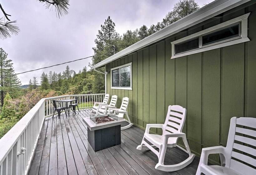 Forest View Deck + Fire Pits: Pine Grove Retreat!