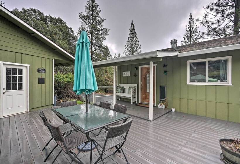 Forest View Deck + Fire Pits: Pine Grove Retreat!