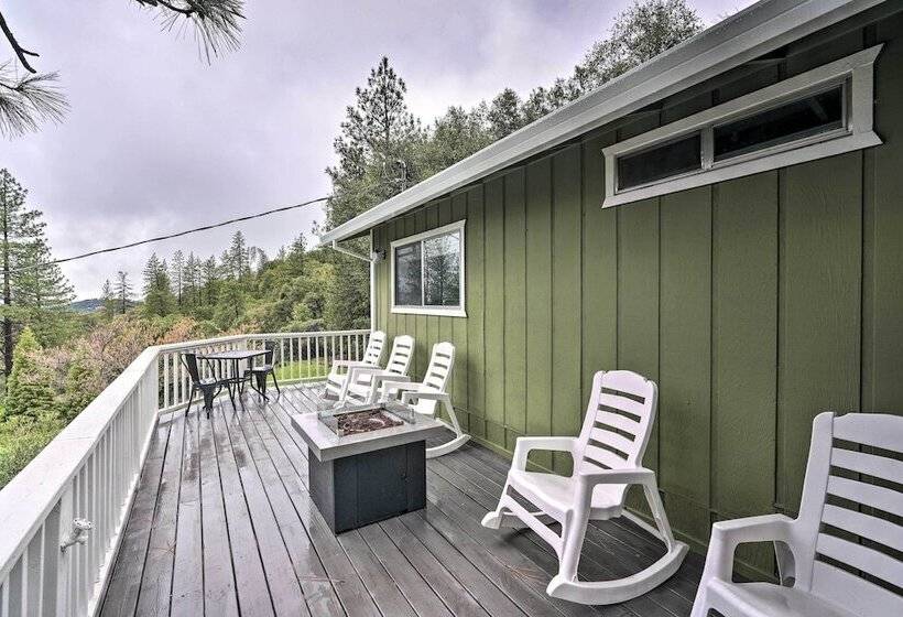 Forest View Deck + Fire Pits: Pine Grove Retreat!
