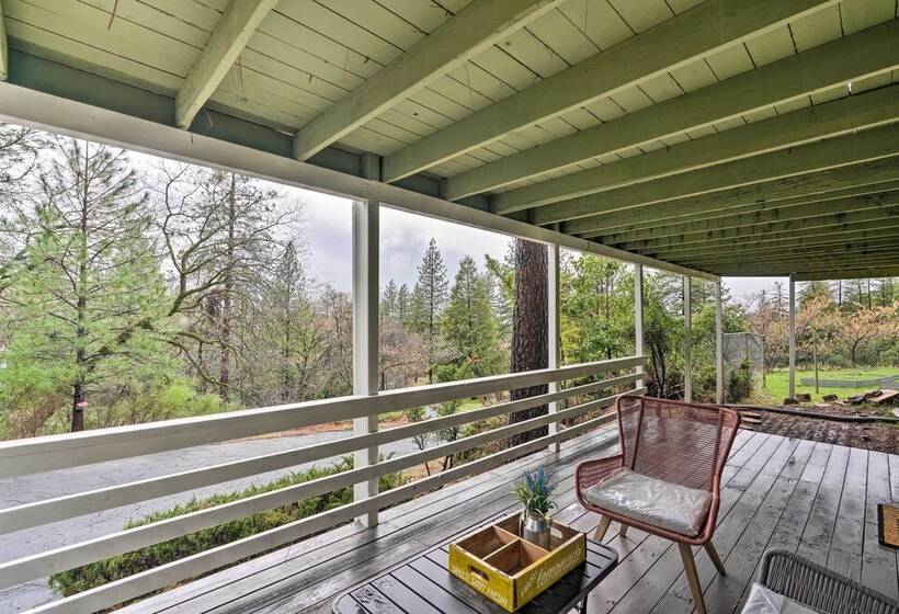 Forest View Deck + Fire Pits: Pine Grove Retreat!