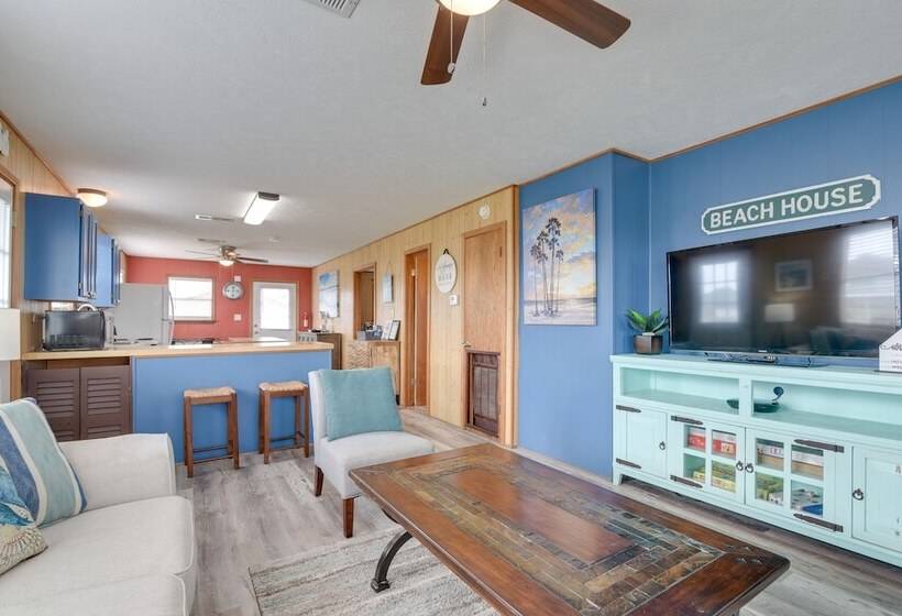 Colorful Crystal Beach Home W/ Ocean View!