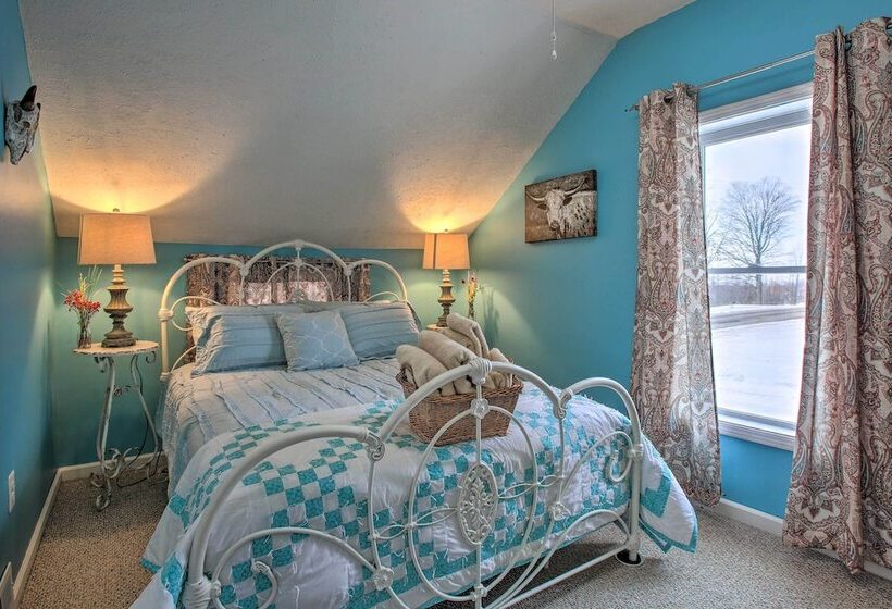 Fife Lake Farmhouse: Peaceful Yard & Fire Pit!