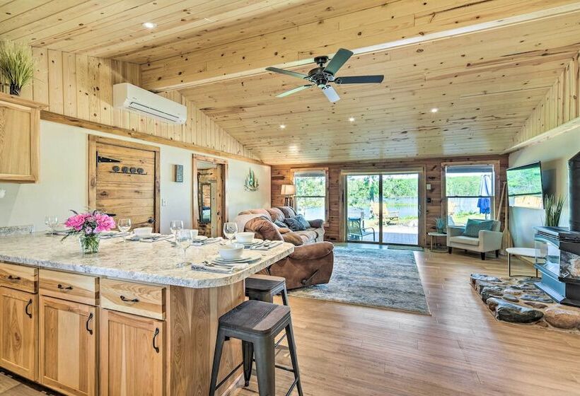 Frederic Lakefront Retreat W/ Dock & Patio!