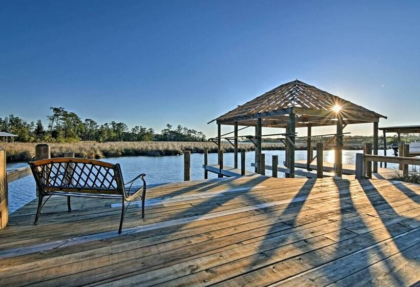 Gorgeous Ocean Springs Waterfront Home W/ Dock!