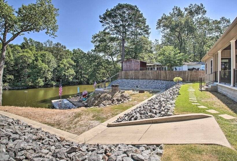 Lakefront Hot Springs Retreat W/ Deck & Grill