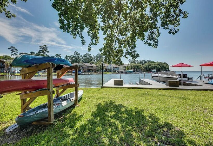 Lakefront Montgomery Home W/ Porch & Dock!