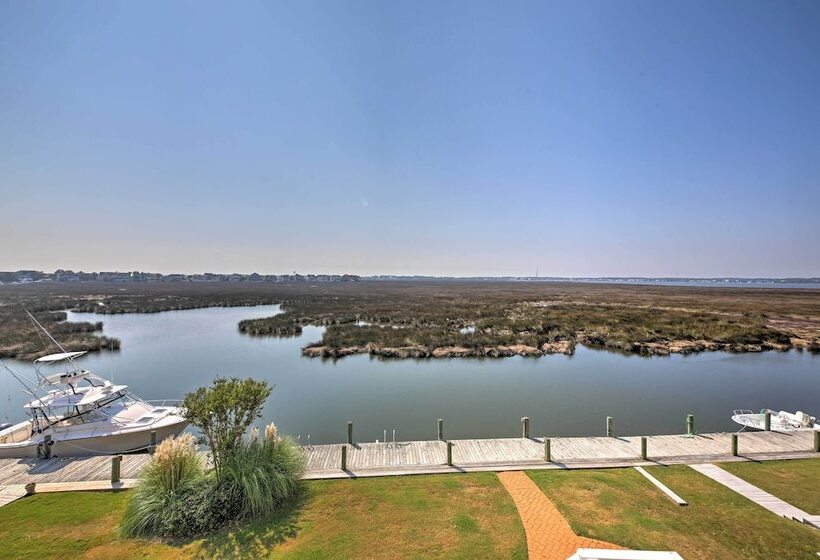 Manteo Waterfront Resort Home W/ 30 Ft Dock!