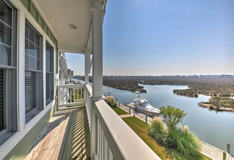 Manteo Waterfront Resort Home W/ 30 Ft Dock!