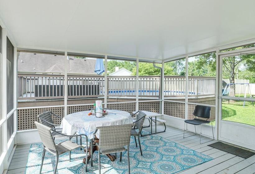 Above Ground Pool & Backyard At Murfreesboro Home!