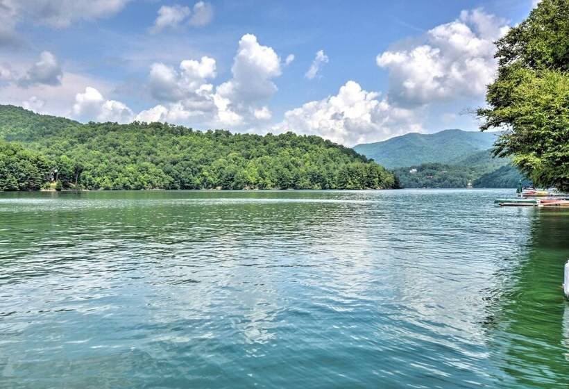 Nantahala Lake Family Home W/ Private Dock & Views
