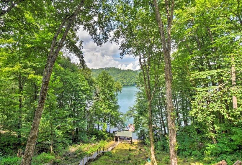 Nantahala Lake Family Home W/ Private Dock & Views