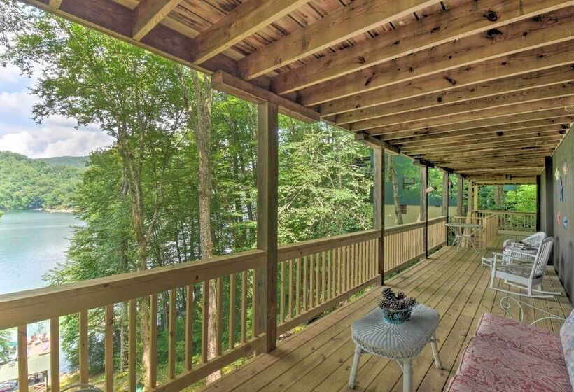Nantahala Lake Family Home W/ Private Dock & Views