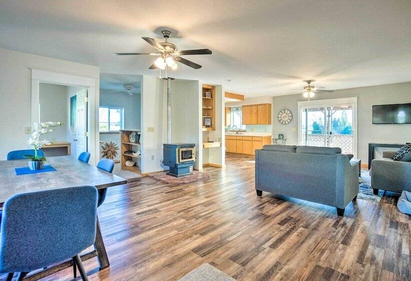 Pet Friendly North Bend Home W/ Bay Views!