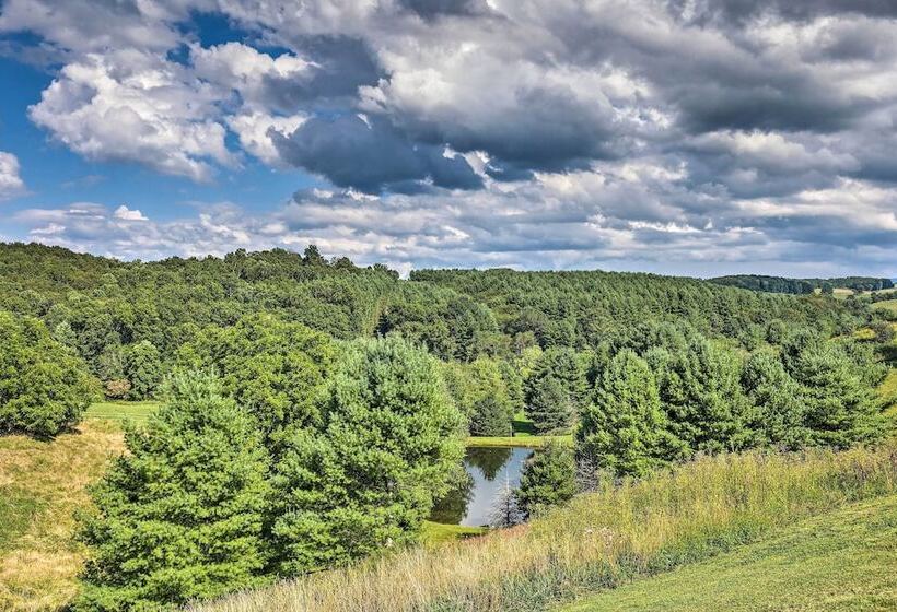 Piney Creek Mountain View Cabin W/ Wraparound Deck