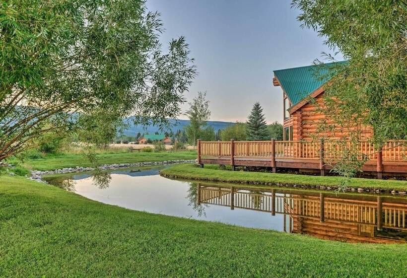 Stunning Driggs Retreat W/ Private Hot Tub & Pond!