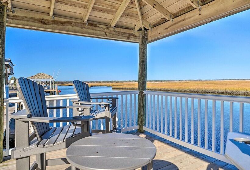 Stunning Surf City Home On Canal W/ Game Room!