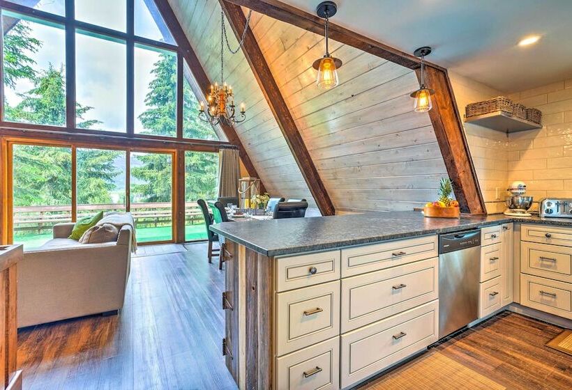 Cascade A Frame Cabin W/ Lake Views!