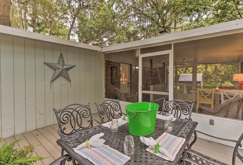 1 Mi To Old Town Bluffton: Home W/ Screened Porch