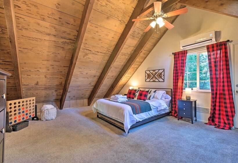 Near Trails: Cabin W/ 2 Level Deck In Twain Harte