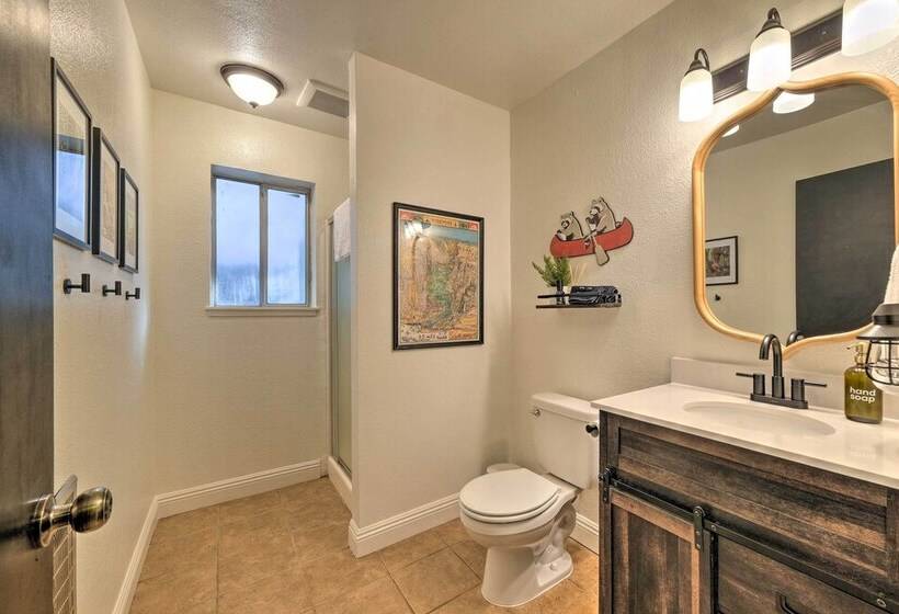 Near Trails: Cabin W/ 2 Level Deck In Twain Harte