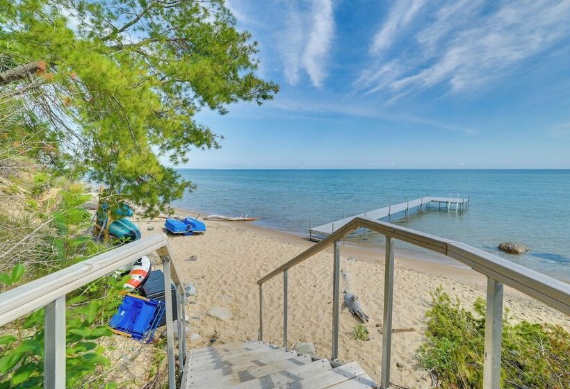 Waterfront Cheboygan Home W/ Fire Pit