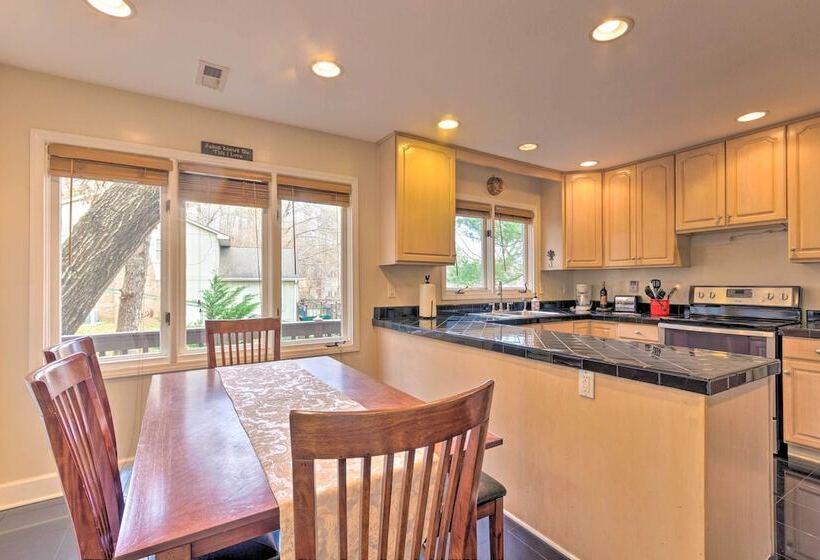 2 Story Deck: Waterfront Lake Lure Home!