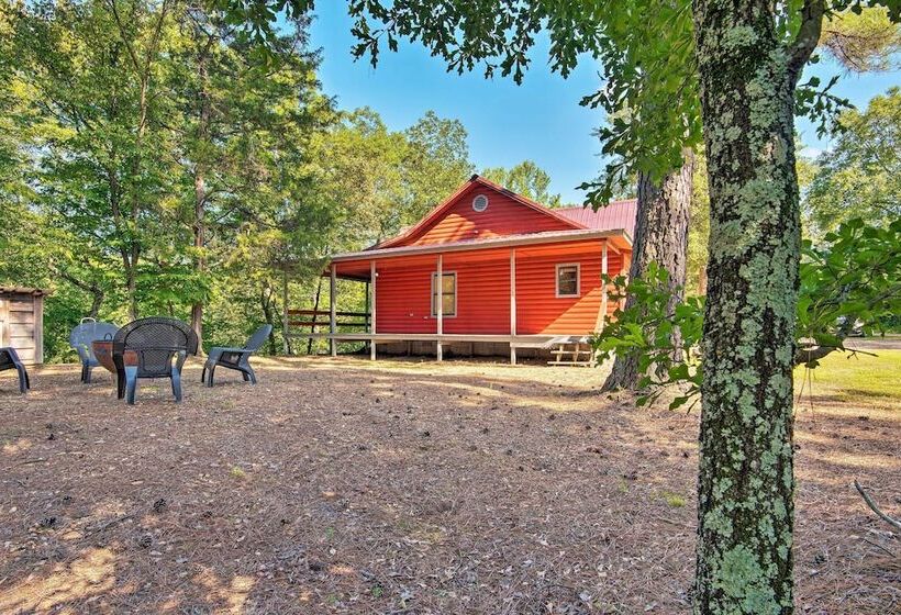 Quiet Mountain Fork River Cabin W/ Water View Deck