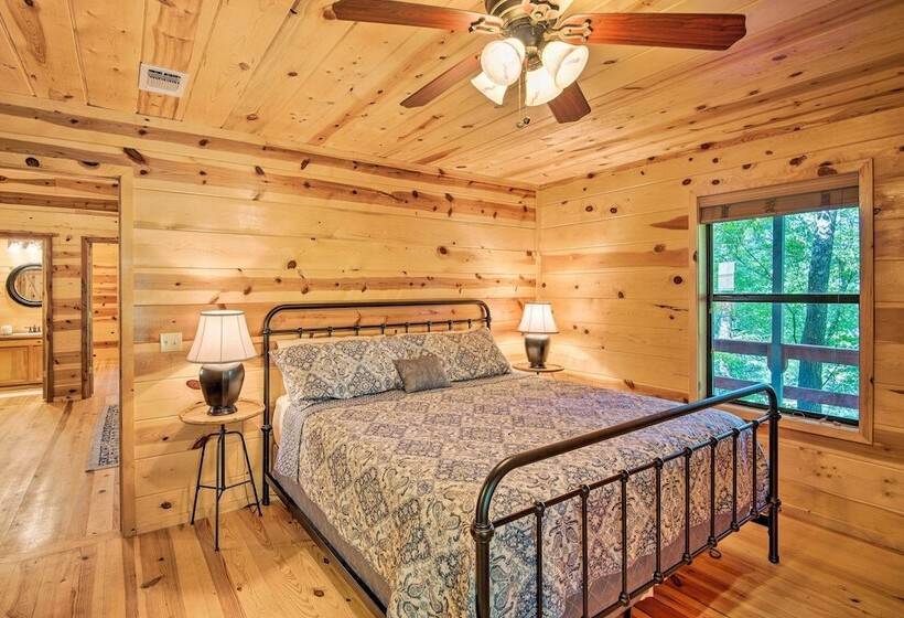 Quiet Mountain Fork River Cabin W/ Water View Deck