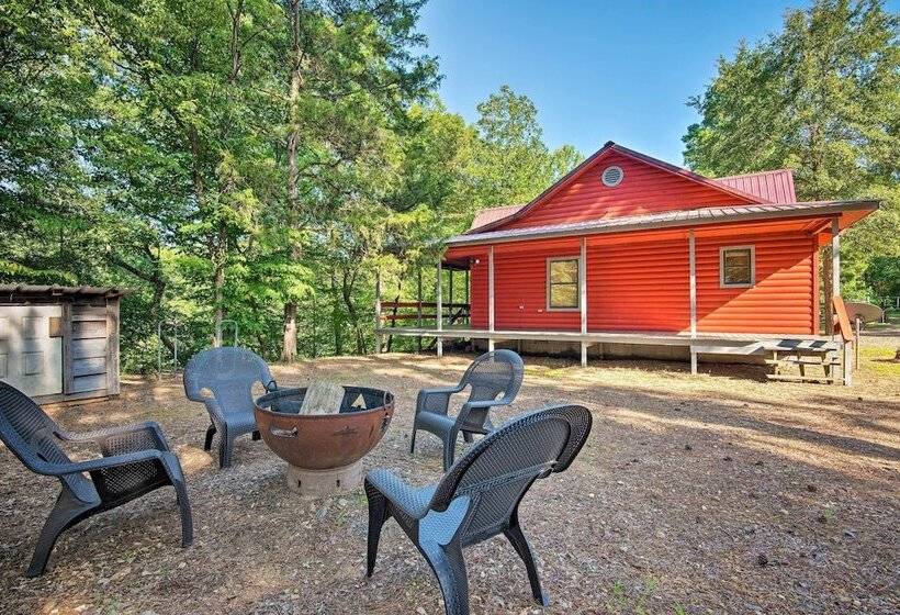 Quiet Mountain Fork River Cabin W/ Water View Deck
