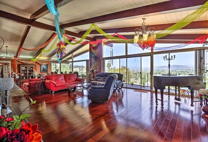 Colorful El Cajon Gem: Deck, Garden & Valley Views