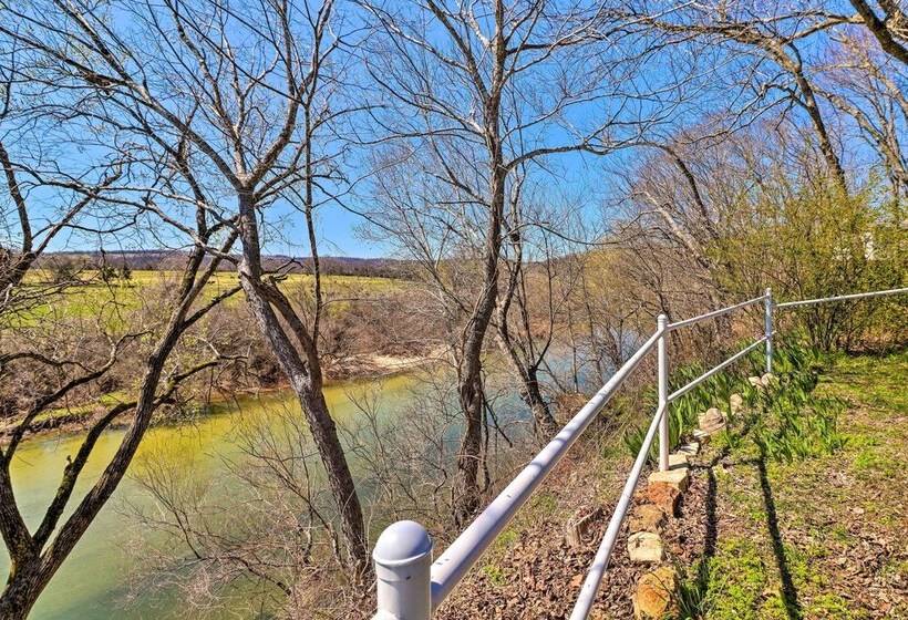 Creekfront Yellville Manor W/ Parlors & Fire Pit!