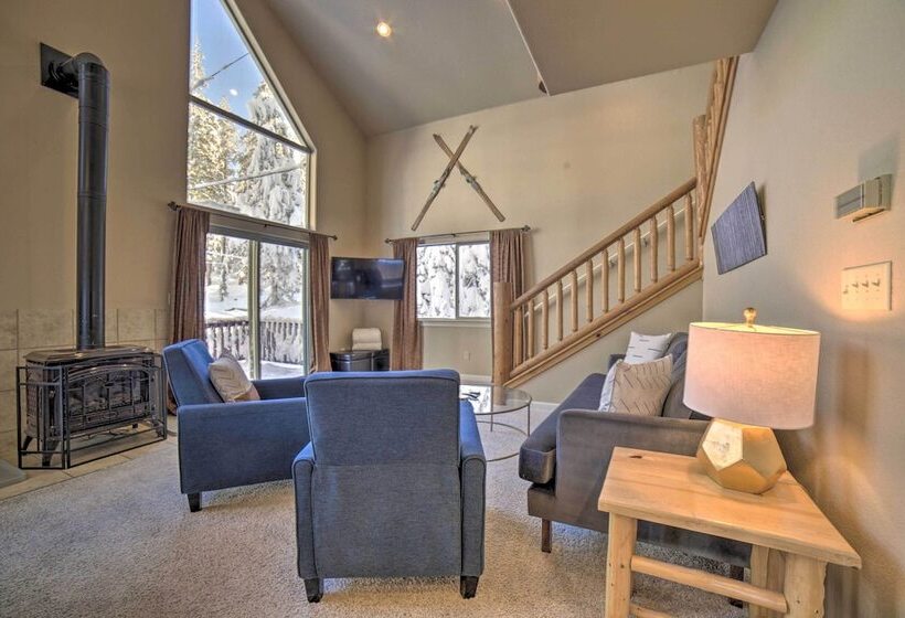 3 Mi To Donner Ski: Soda Springs Cabin W/ Deck