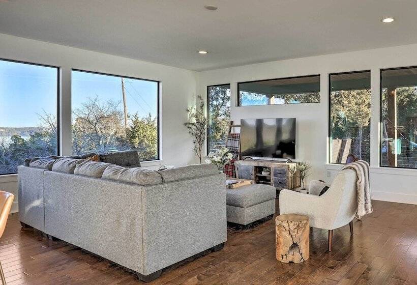 Modern  Lakeview Hilltop Retreat  W/ Game Garage!