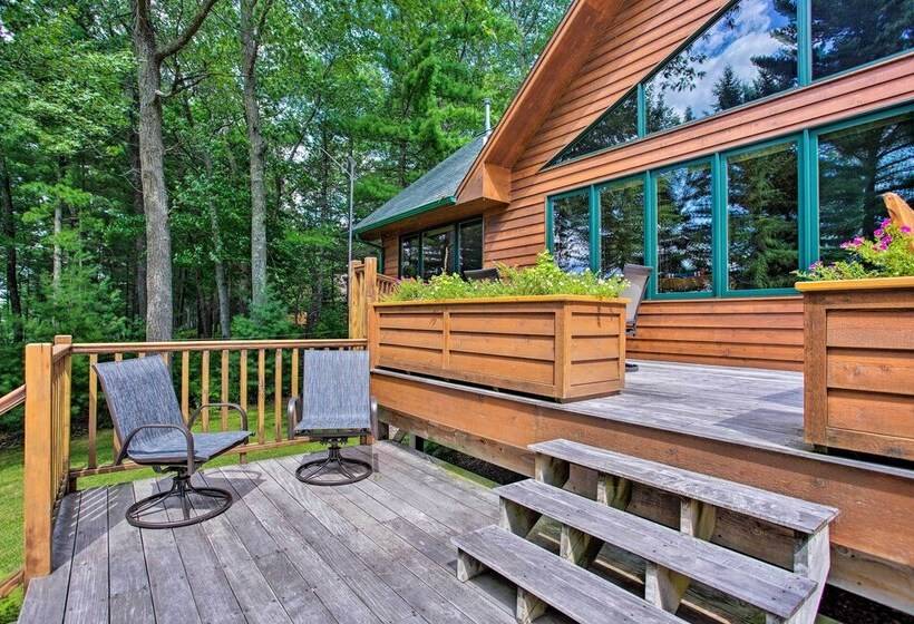 Private Retreat W/ Dock On Middle Eau Claire Lake!