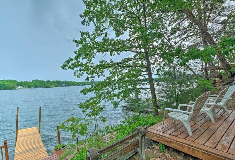 Quiet Cabin On Glen Lake W/ Boat Dock & Deck!