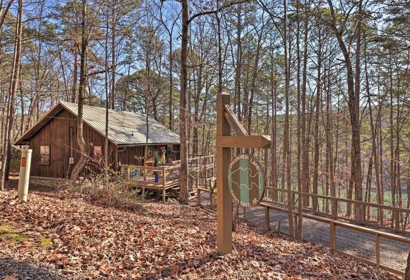 Scenic Greers Ferry Cabin W/ Deck + Fire Pit!