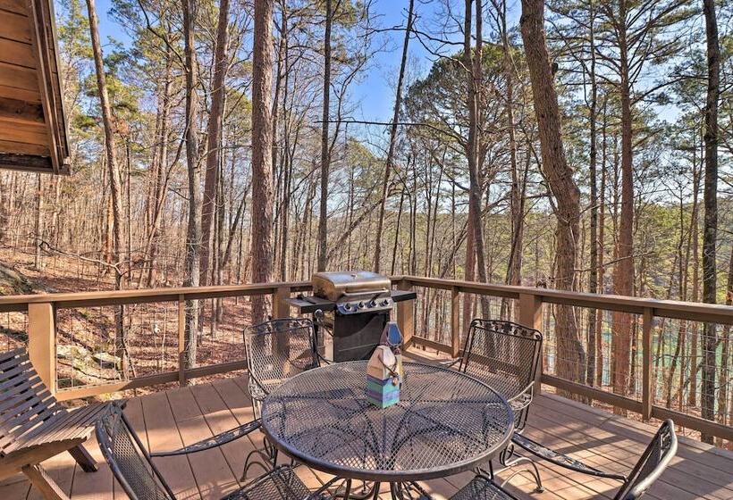 Scenic Greers Ferry Cabin W/ Deck + Fire Pit!