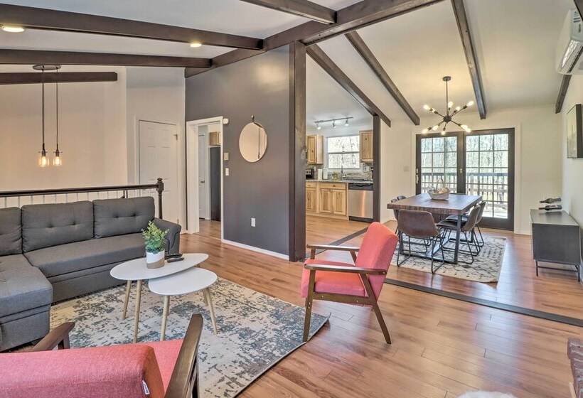 Sleek Albrightsville Home W/ Deck, Game Room