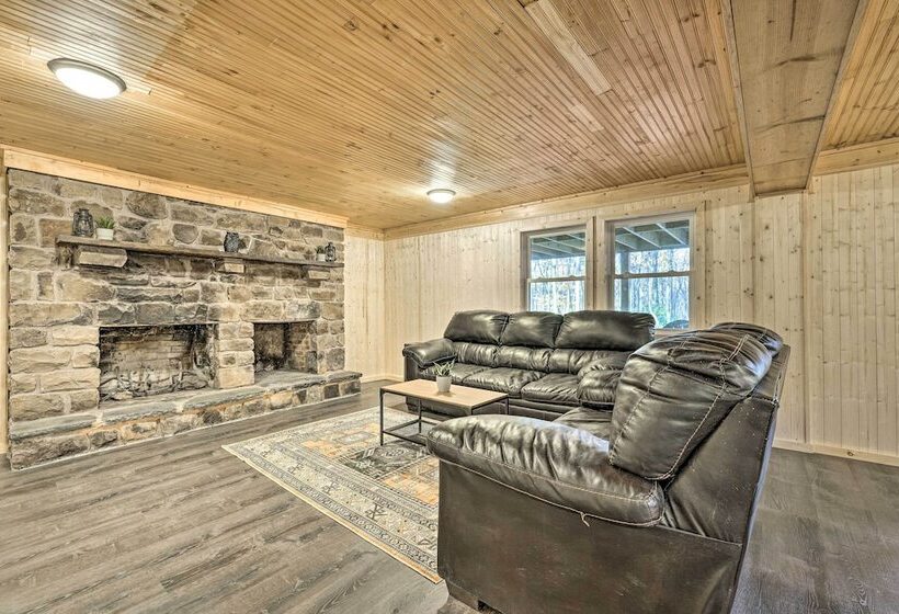 Game Room, Fire Pit & Deck: Spacious Poconos Home!