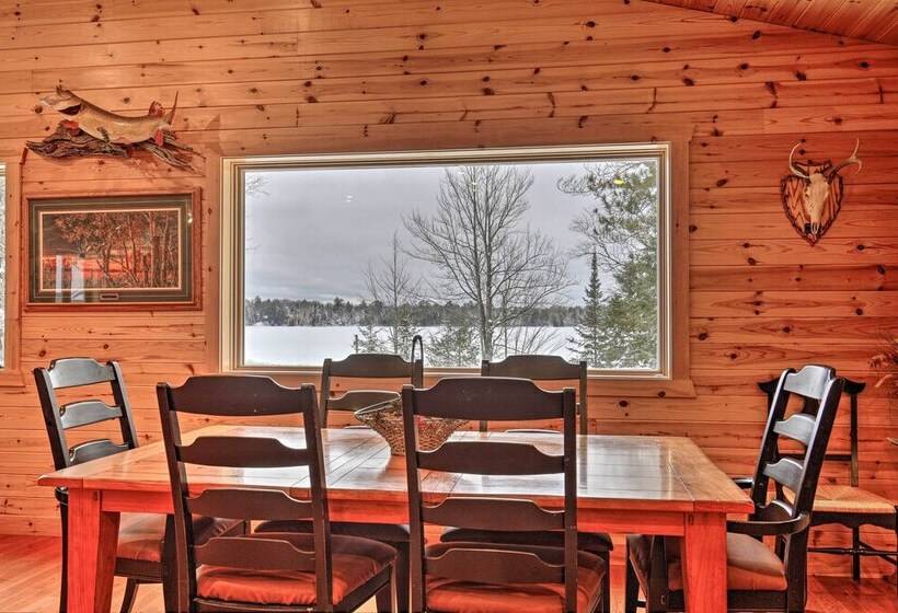 Waterfront Pike Lake Retreat: Snowmobile Paradise