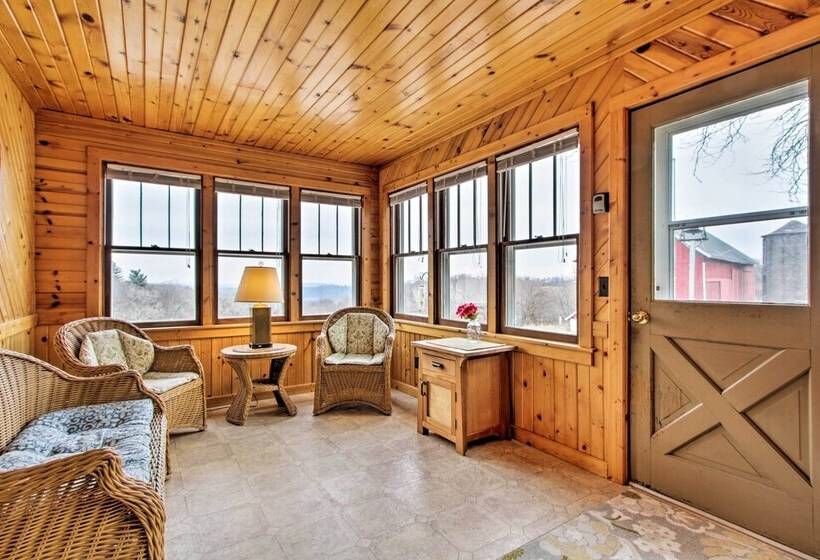 Wisconsin River Valley Farmhouse: Fire Pit & View