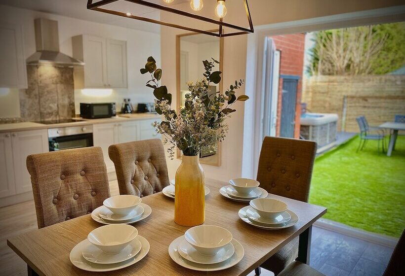 住所 Family Modern 3 Bed Hot Tub House In Blackpool