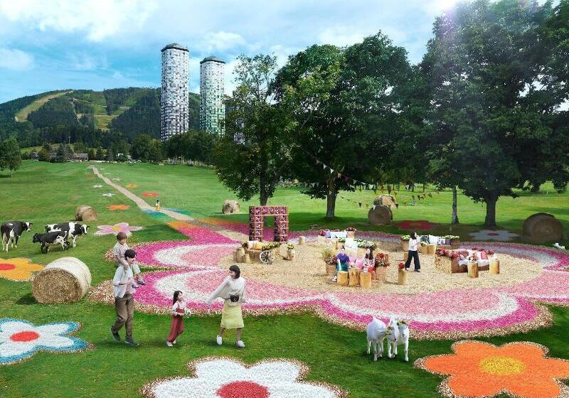 בית מלון כפרי Hoshino Resorts Tomamu The Tower