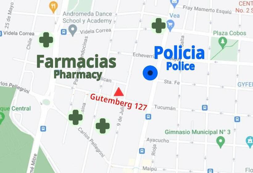 تختخواب و صبحانه Central Park Mendoza