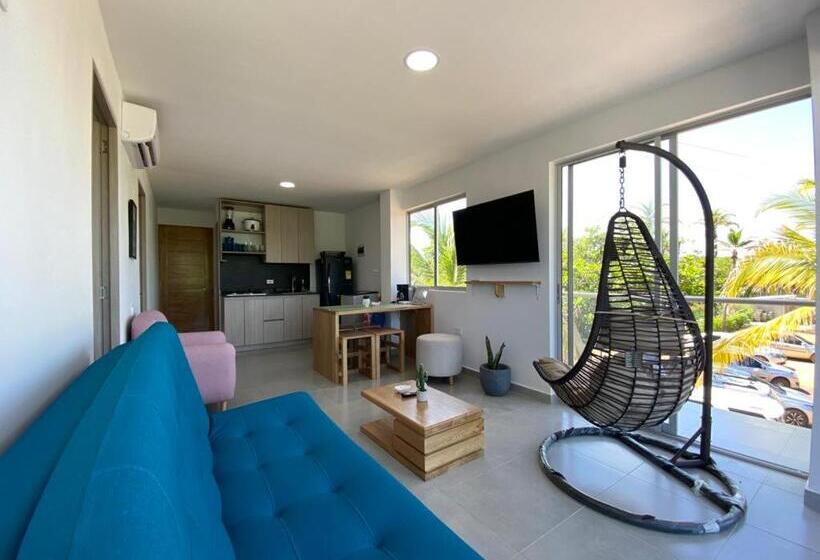 Отель Nahir Apartamento De Playa En Condominio Palmar Del Viento