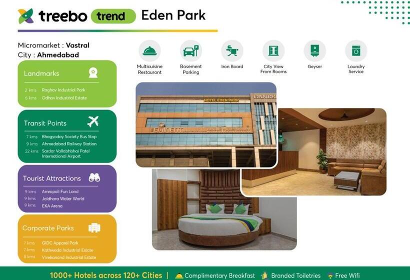 호텔 Treebo Eden Park, Ahmedabad